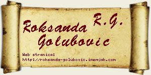 Roksanda Golubović vizit kartica